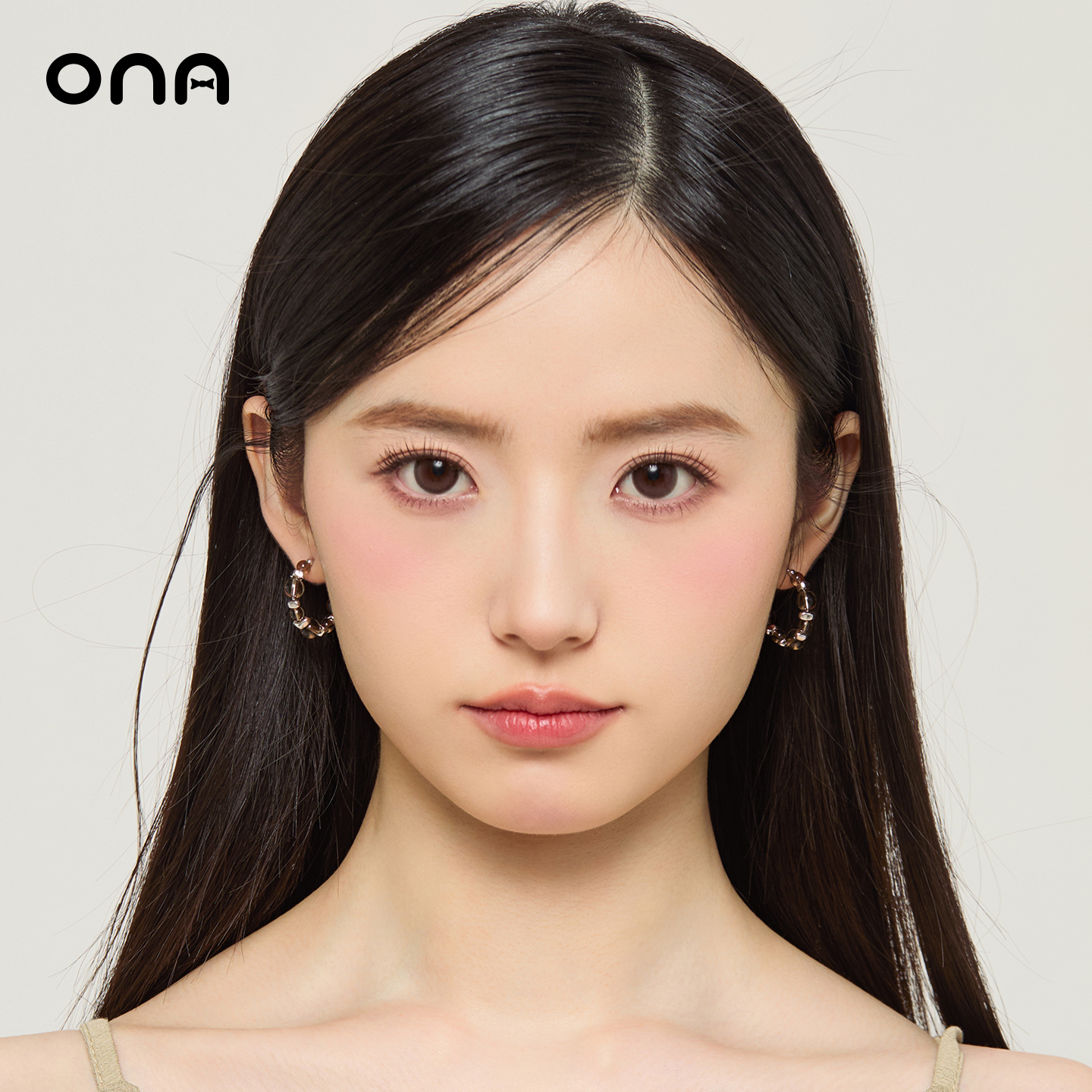 ona复古港风圈圈耳环女