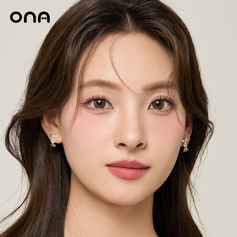 ona蝴蝶耳环气质轻奢高级感耳钉