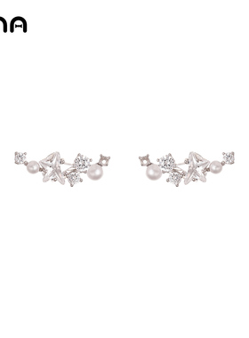 ONA星河耳环耳钉女精致小巧轻奢高级感耳坠小众设计甜美配饰耳饰