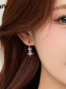 ona星星耳环女小众设计高级感耳坠耳扣耳圈2025新款甜酷耳钉耳饰