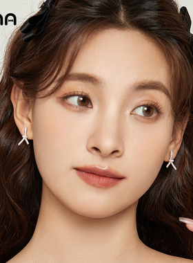 ona精致扭结耳环女轻奢高级感小巧耳坠2025年新款潮冷淡风耳饰品