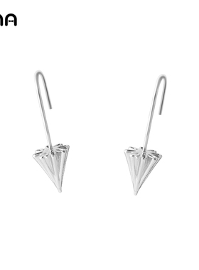 小雨伞耳环女韩国气质 网红小众设计感 高级耳饰2025年新款潮耳坠