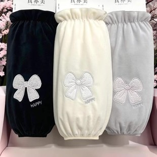 加宽防脏套袖 长款 女秋冬学生羽绒服护袖 口袖 韩版 套办公棉手袖 时尚