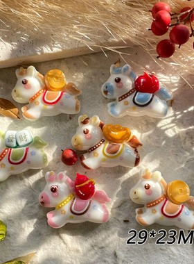 来财小马3D立体中控屏水杯贴