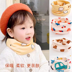 2025冬季 宝宝围脖儿童脖套男小孩套头卡通婴儿围巾防风保暖女 新款