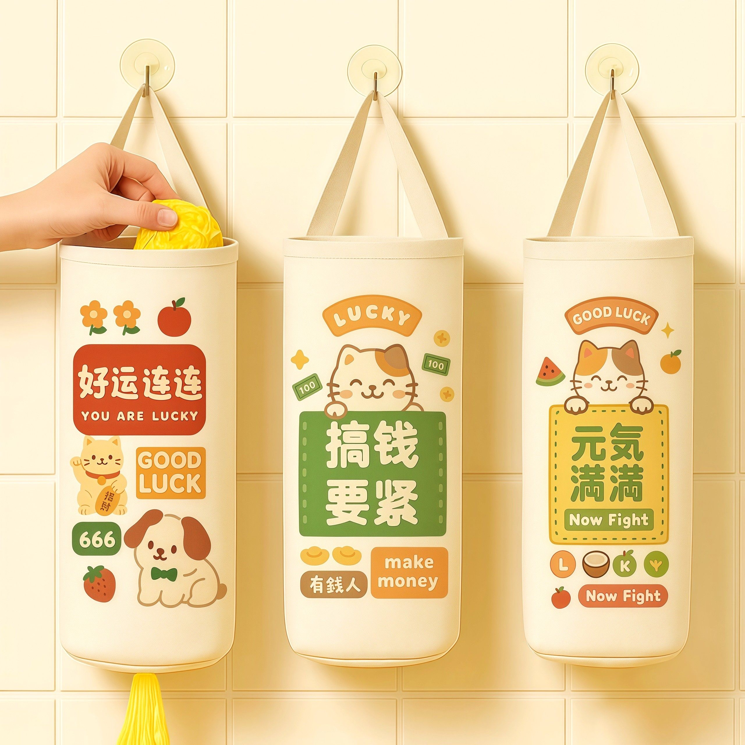 垃圾袋收纳神器厨房壁挂式装塑料袋子大容量收集器家用壁挂收纳袋,收纳整理,垃圾袋收纳盒/袋,淘宝优惠券,粉丝福利购,淘宝优惠卷