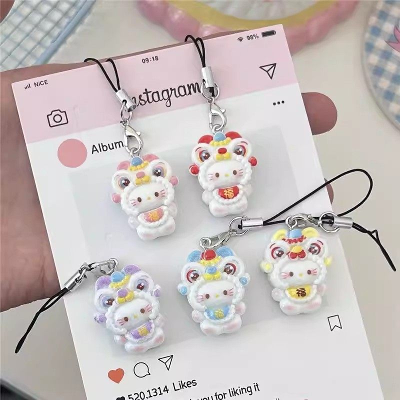 新款醒狮小猫挂件卡通可爱手机链情侣闺蜜礼物书包挂饰钥匙扣挂件,节庆用品/礼品,手机链,淘宝优惠券,粉丝福利购,淘宝优惠卷