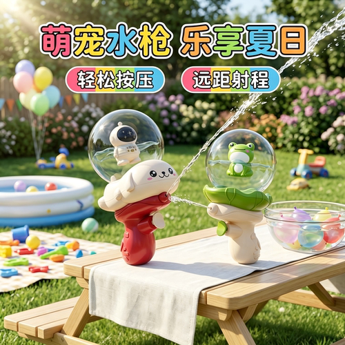 【卡通水枪】夏季户外打水仗神器