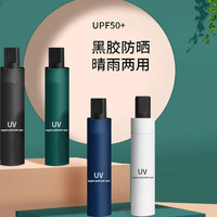 晴雨兩用黑膠防曬傘防風(fēng)加固便攜輕便單人商務(wù)通勤旅游適用晴雨傘