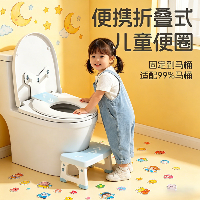 儿童马桶坐便圈旅行便携马桶圈宝宝坐便器坐垫圈小孩马桶盖便圈