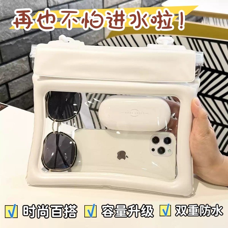 大号手机防水袋可触碰游泳潜水漂流户外保护套泡温泉大容量密封包