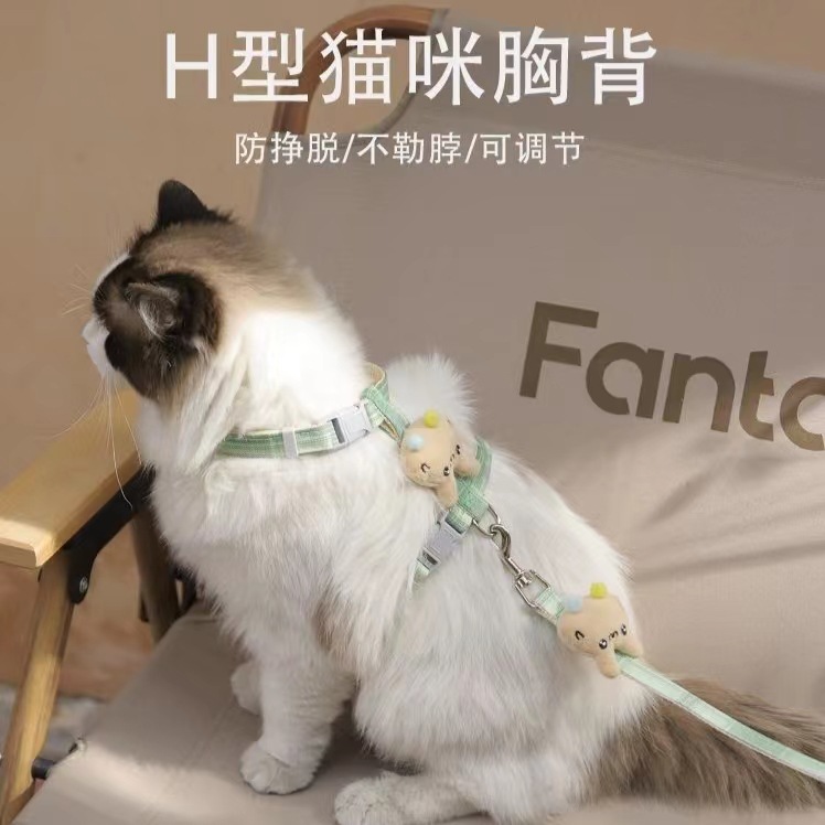 猫咪牵引绳防止挣脱外出适用宠物