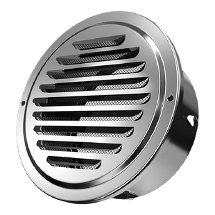 不锈钢加厚平口风帽外墙出风口排风罩排气口油烟机排烟管通风网罩