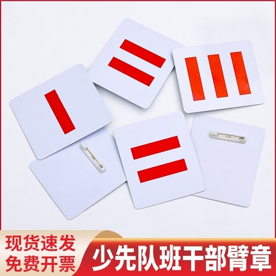 中队长小学生标志小队长一道杠