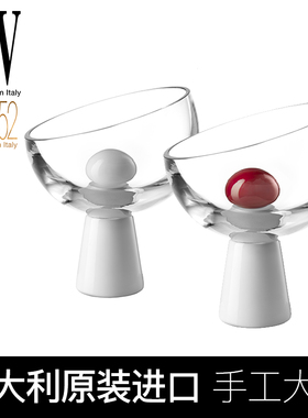 意大利IVV进口装饰碗简约现代餐厅高脚果斗大号客厅水果盘FUORI