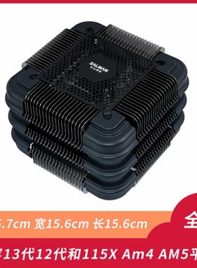 无风扇CPU被动散热器115x台1200塔式1700机箱AM4定制扎曼fx100ITX