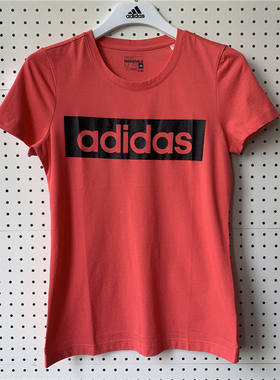 Adidas阿迪达斯女运动上衣短袖圆领T恤夏款女款AJ4574