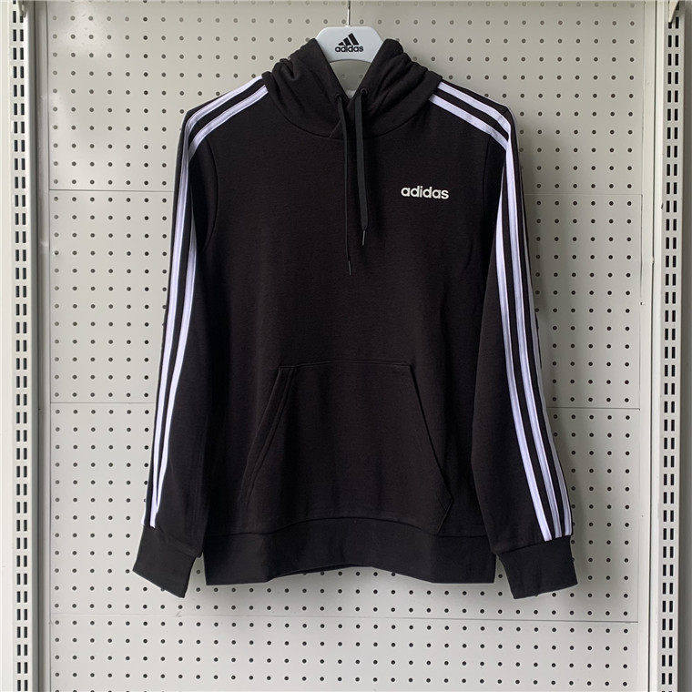 adidas阿迪达斯男子春秋针织休闲运动舒适透气连帽卫衣帽衫DU0498