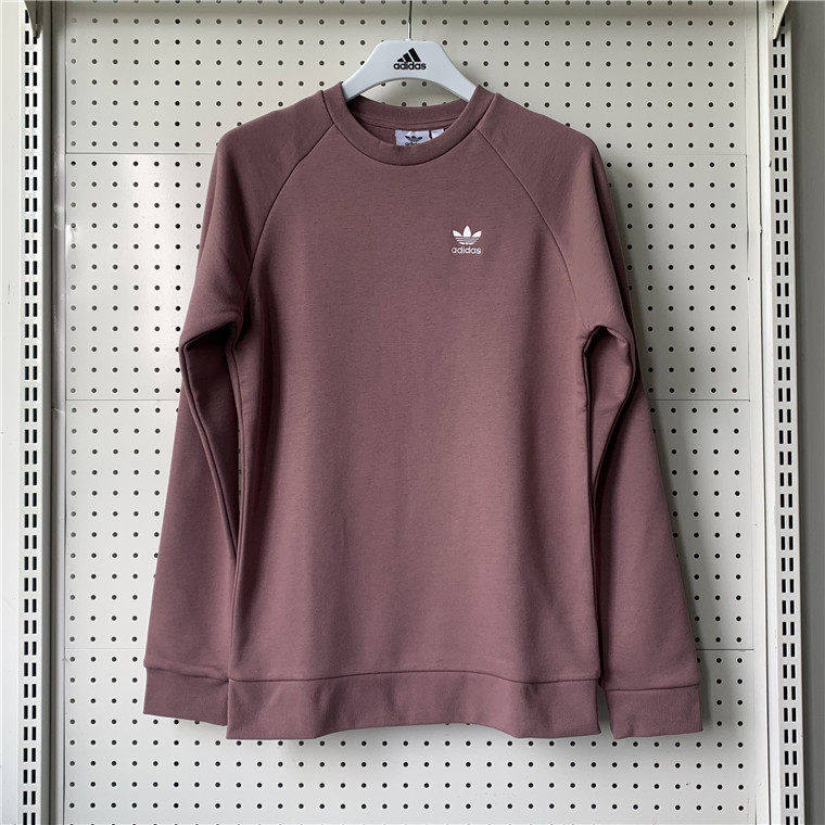 Adidas阿迪达斯卫衣男三叶草保暖运动服圆领套头衫HJ7991