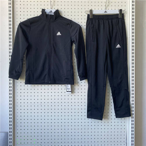 Adidas/阿迪达斯 男女同款大童运动训练针织套装 IC5686