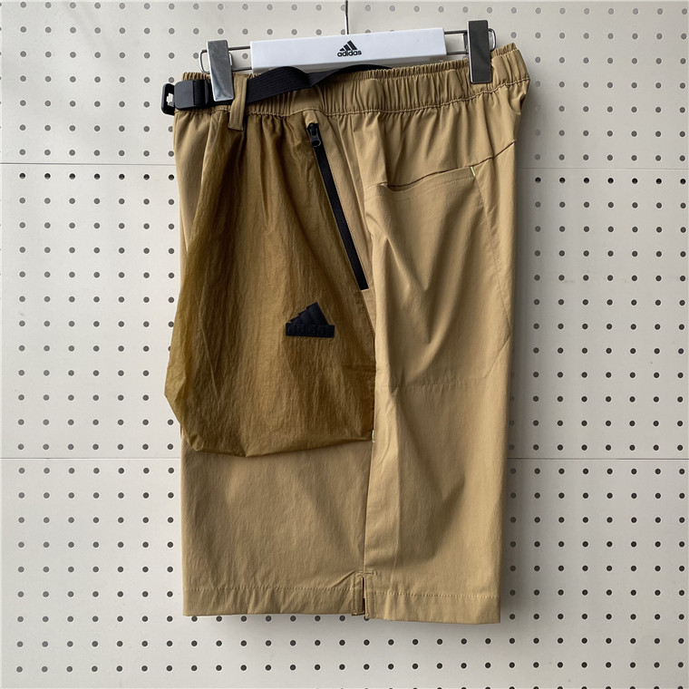 Adidas阿迪达斯男子工装短裤梭织拒水透气宽松运动五分裤JI8668