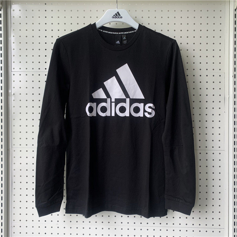 阿迪达斯男长袖上衣圆领