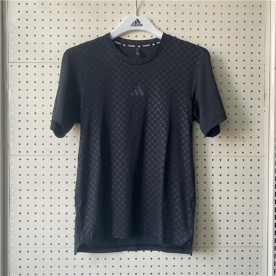 Adidas阿迪达斯男子夏季跑步健身速干透气冰丝运动短袖T恤IN5622