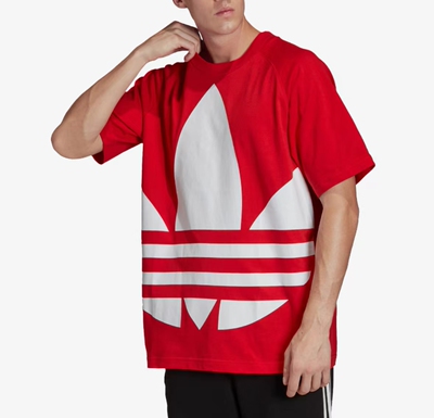 adidas三叶草大logo图案休闲运动