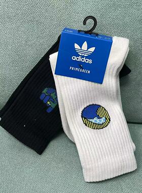 adidas 三叶草 CREW SOCK 2PP 男女运动袜子HF6954 H32423
