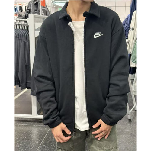 NIKE CLUB HARRINGTO 耐克哈林顿男子立领加绒拉链夹克DX0540-010