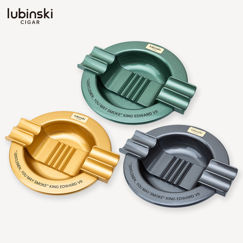 Lubinski鲁宾斯基锌合金四人位雪茄烟灰缸图片