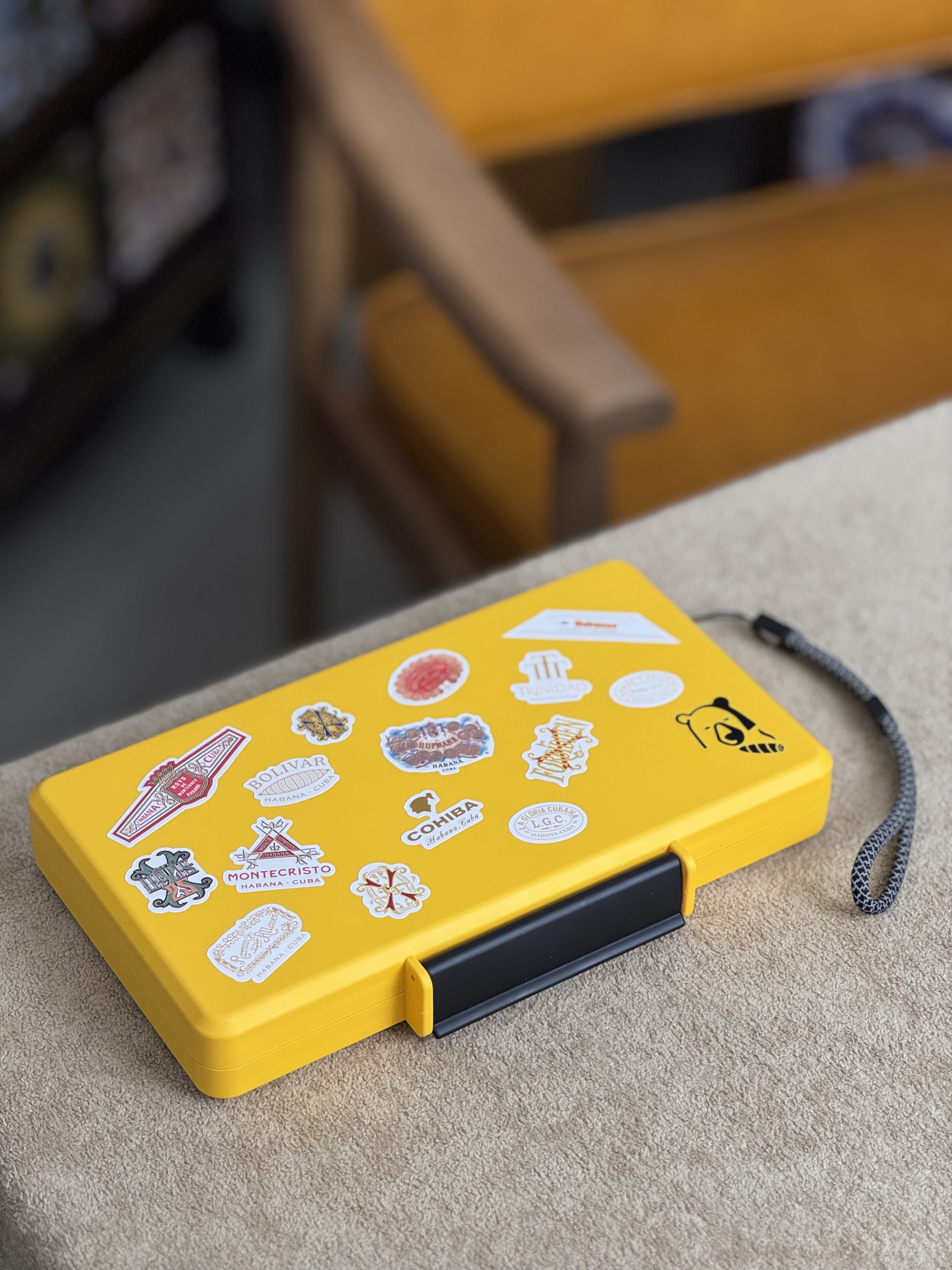 大雪茄熊联名款多功能打火机5支装便携雪茄盒磁带风格多用雪茄剪