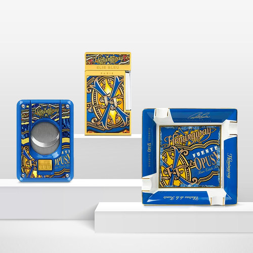 法国Elie Bleu雪茄剪刀打火机烟灰缸 富恩特联名限量款