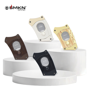 美国SMKN BRVND PLAM系列雪茄剪 可拆卸背板两种用法断头台雪茄刀