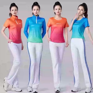 时尚运动服套装广场舞服装2026新款团队服跳舞健身操男女表演出服