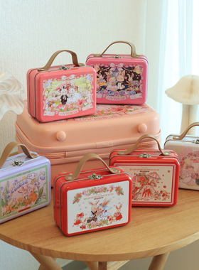 小手提箱可放烟小兔子喜糖盒子结婚礼盒伴手礼盒小铁盒礼品包装盒