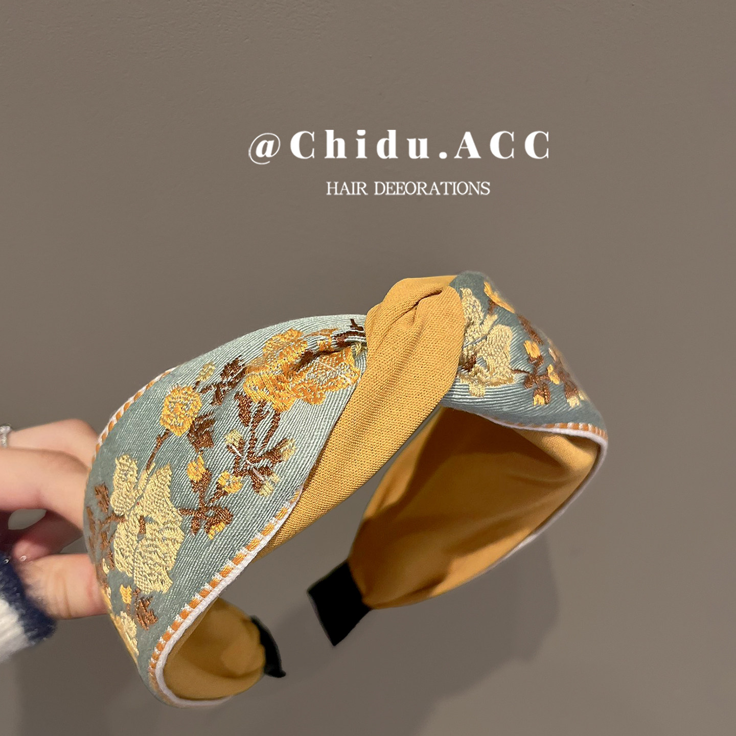 韩国东大门复古民族风刺绣花朵精致打结蝴蝶结宽边发箍甜美头箍新,饰品/流行首饰/时尚饰品新,发饰,淘宝优惠券,粉丝福利购,淘宝优惠卷