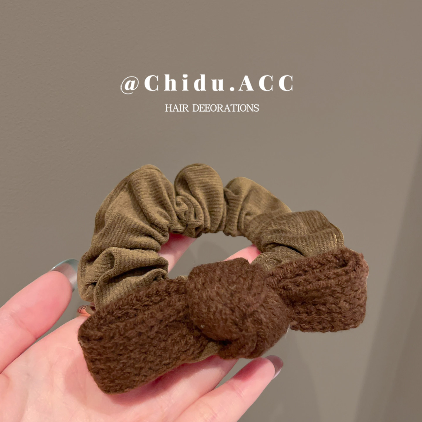 韩国气质优雅针织蝴蝶结小肠发圈女高级感发绳扎头发低马尾头绳,饰品/流行首饰/时尚饰品新,发饰,淘宝优惠券,粉丝福利购,淘宝优惠卷