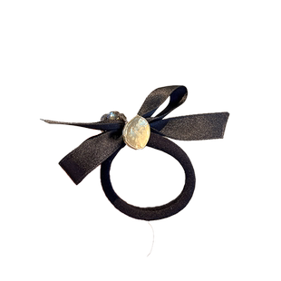 小香风头绳气质简约方形标珍珠丝带发圈发绳女马尾扎头粗皮筋皮套