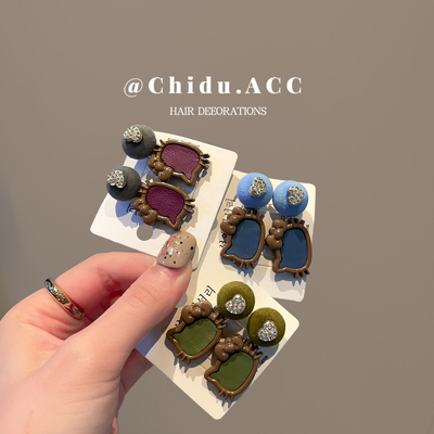 韩式凯蒂猫爱心无痕发夹女新款简约小众侧边碎发小夹子头饰发饰