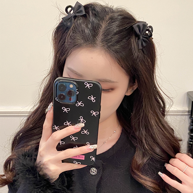 缎面气质蝴蝶结抓夹小号前额发夹女公主头刘海夹碎发整理头饰