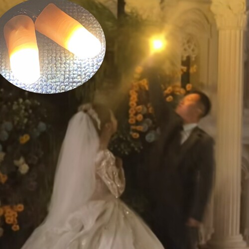 婚礼赤手摘星光能舞动魔术