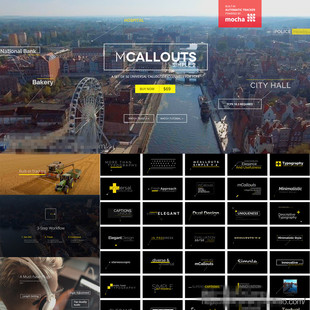 final cut pro/FCPX插件: 50种自动跟踪先条呼出文字字幕介绍动画
