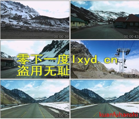 高清实拍视频素材南美洲阿根廷科迪勒拉山系安第斯山脉公路交通