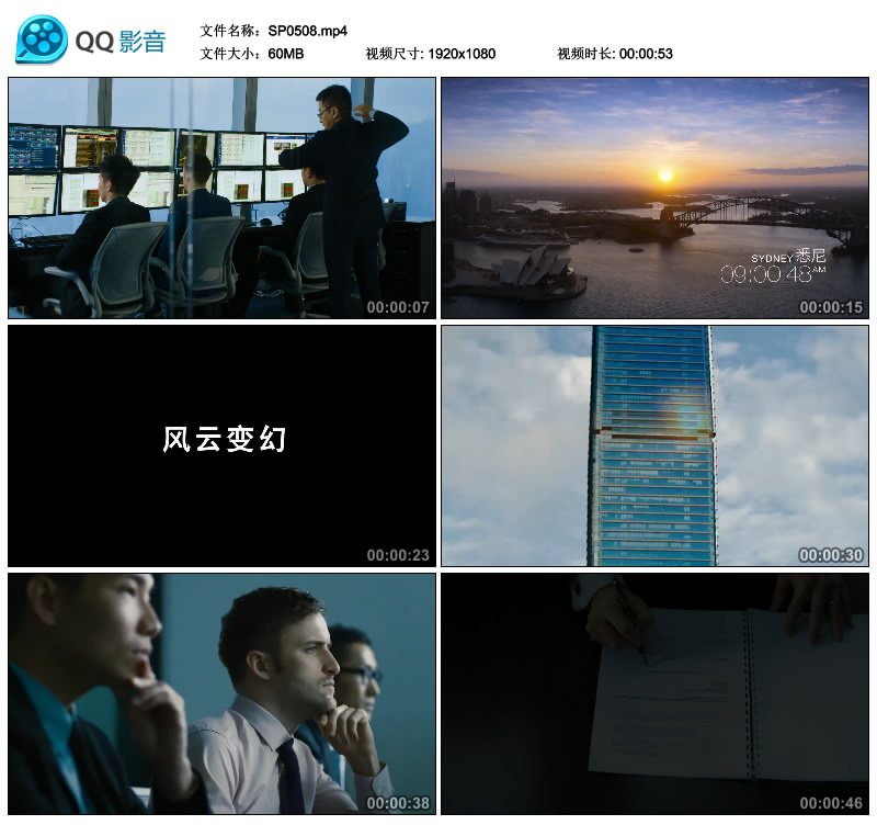 商业金融 全球股市大盘基金 股市证券指数视频素材