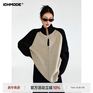 休闲2026新款 ICH 女春季 针织开衫 慵懒风毛衣外套chic上衣 MODE美式