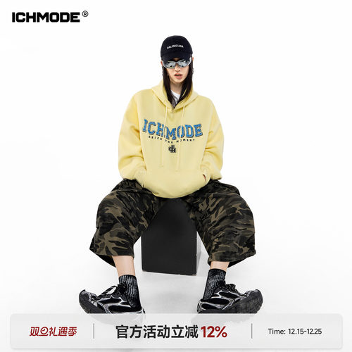 美式休闲宽松连帽卫衣女帽衫