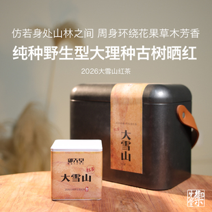 御先堂【2026年大雪山晒红】云南纯种野生古树红茶 花蜜香果香红