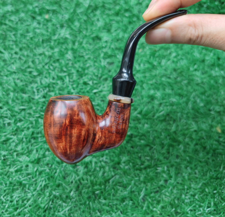 意大利进口石楠木实木手工中号龙蛋款匈牙利大弯烟斗3MM舒适叼斗