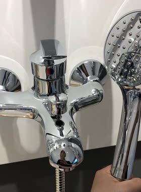 摩恩单把手铜体挂墙式淋浴龙头11234套装+配件